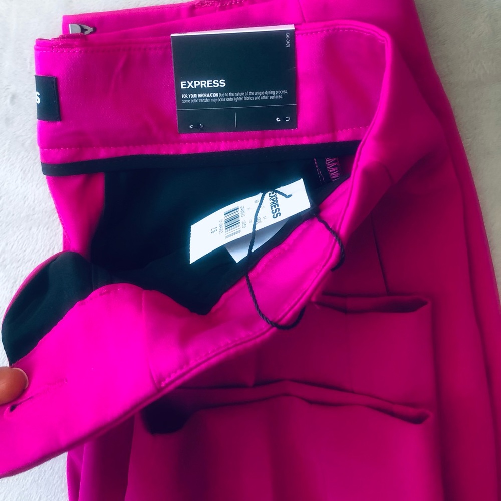EXPRESS Neon Berry pants